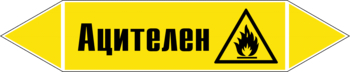 Маркировка трубопровода "ацителен" (пленка, 252х52 мм) - Маркировка трубопроводов - Маркировки трубопроводов "ГАЗ" - магазин "Охрана труда и Техника безопасности"