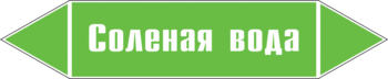 Маркировка трубопровода "соленая вода" (пленка, 358х74 мм) - Маркировка трубопроводов - Маркировки трубопроводов "ВОДА" - магазин "Охрана труда и Техника безопасности"