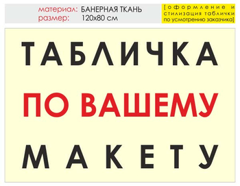 Информационный щит "табличка по вашему макету" (банер, 120х90 см) t14 - Охрана труда на строительных площадках - Информационные щиты - магазин "Охрана труда и Техника безопасности"